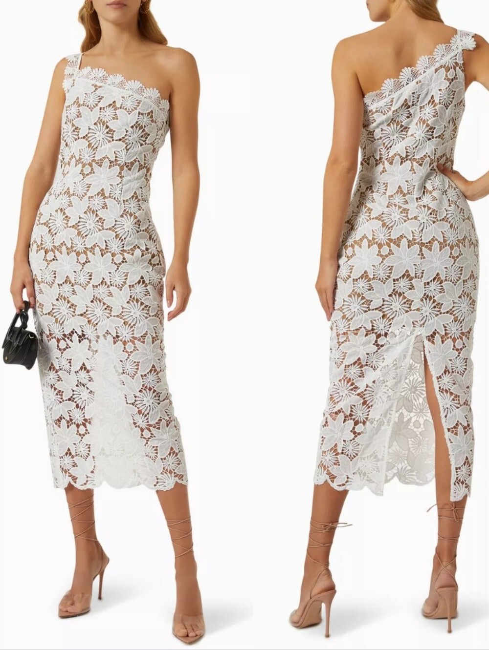 Elliatt Inflorescence Lace Midi Dress